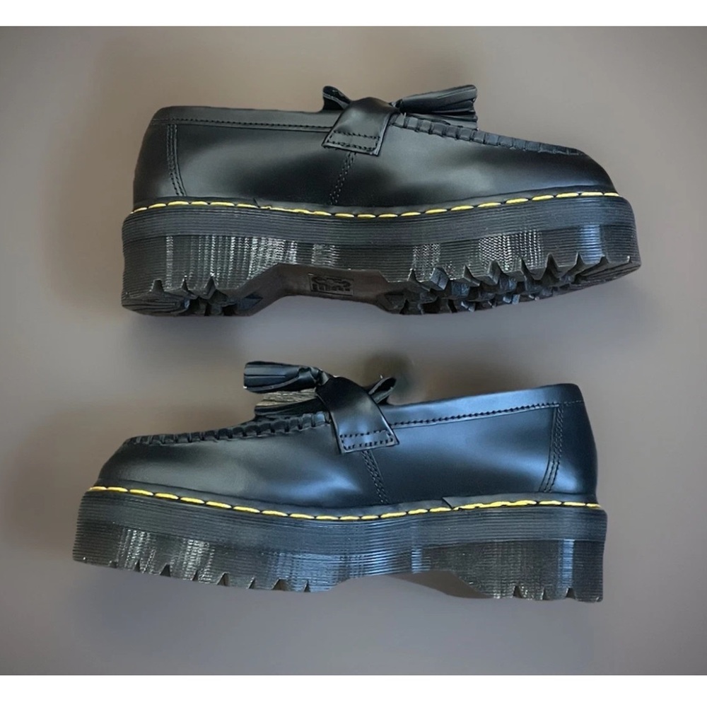 NEW DR MARTENS ADRIAN LEATHER PLATFORM TASSEL LOAFERS 90’s Y2K Women’s SZ 8